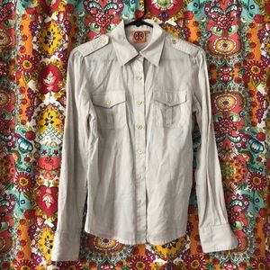 Tory Burch women’s size 4 cotton button up shirt